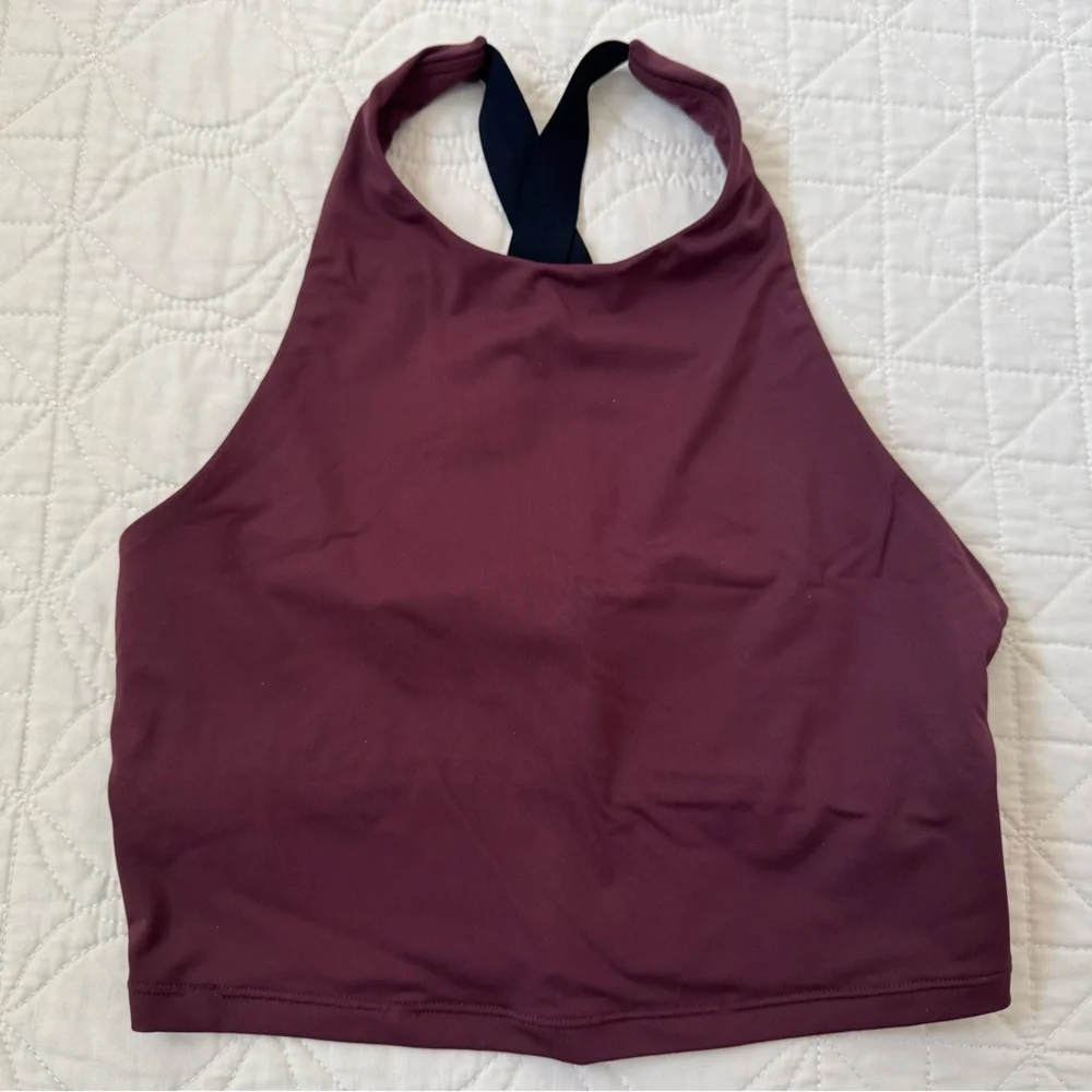 Athleta Maroon Criss-Cross Back Bra